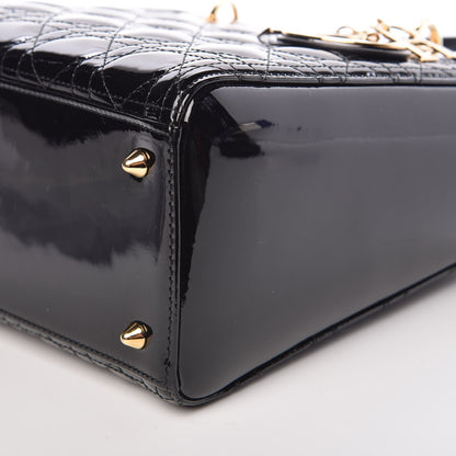 Christian Dior Patent Cannage Medium Lady Dior Black 10 of 10