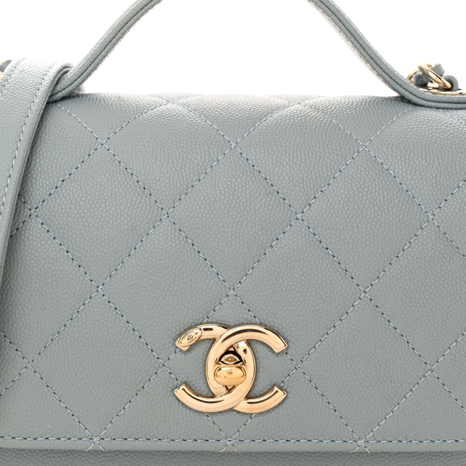 Chanel Caviar Quilted Small Business Affinity Flap Light Blue 9 of 13