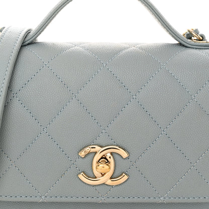 Chanel Caviar Quilted Small Business Affinity Flap Light Blue 9 of 13