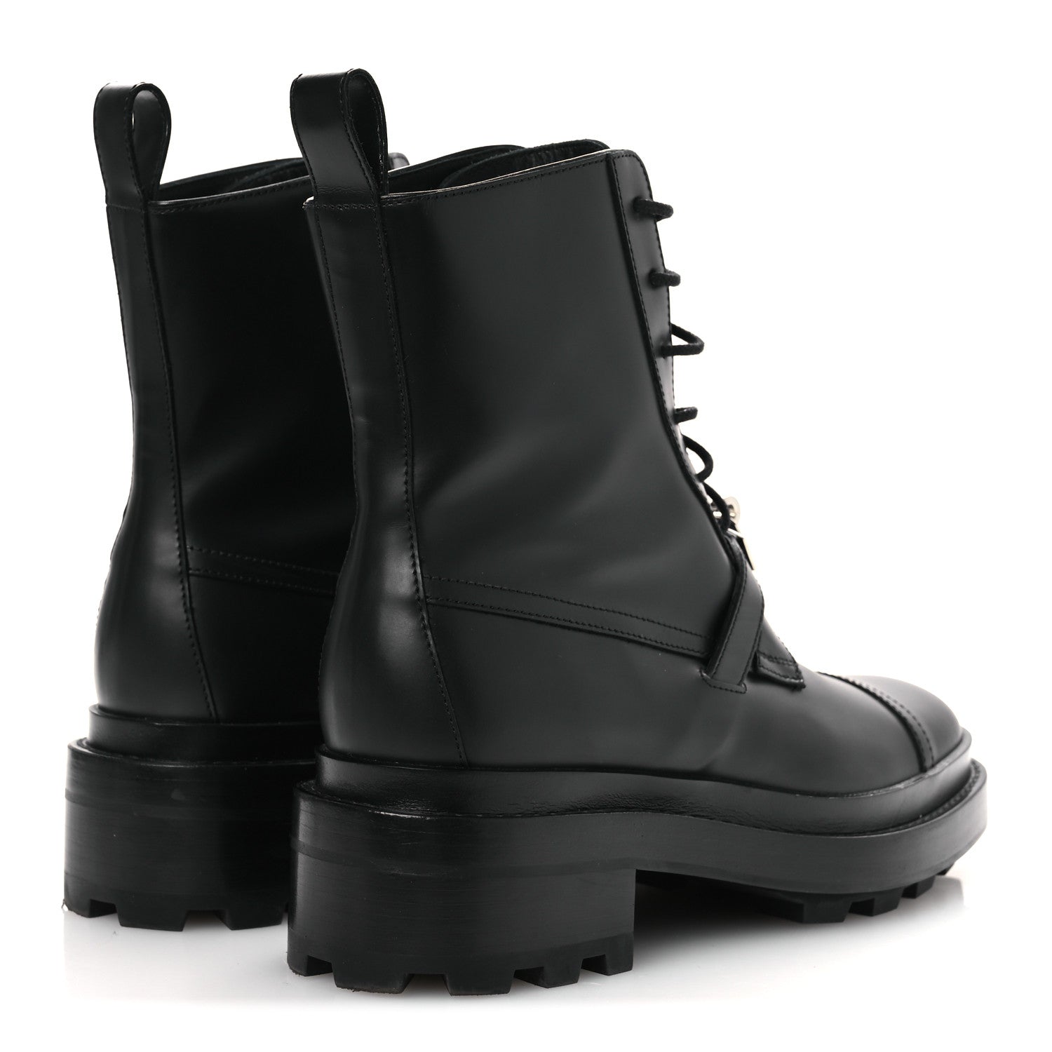 Hermes Glossed Calfskin Funk Ankle Boots 36 Black 5 of 11