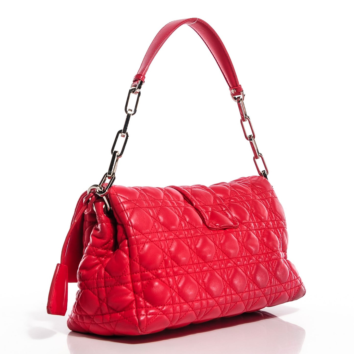 Lambskin Cannage New Lock Flap Bag