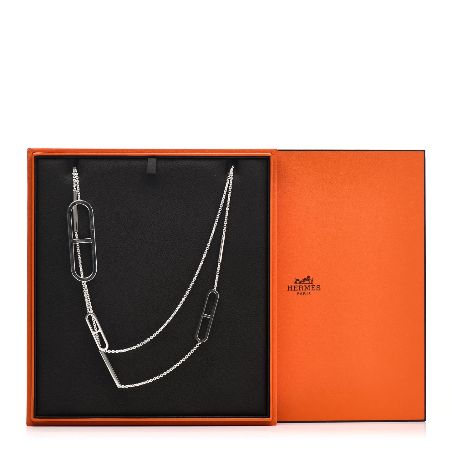 Sterling Silver Ever Chaine d'Ancre Long Necklace 120