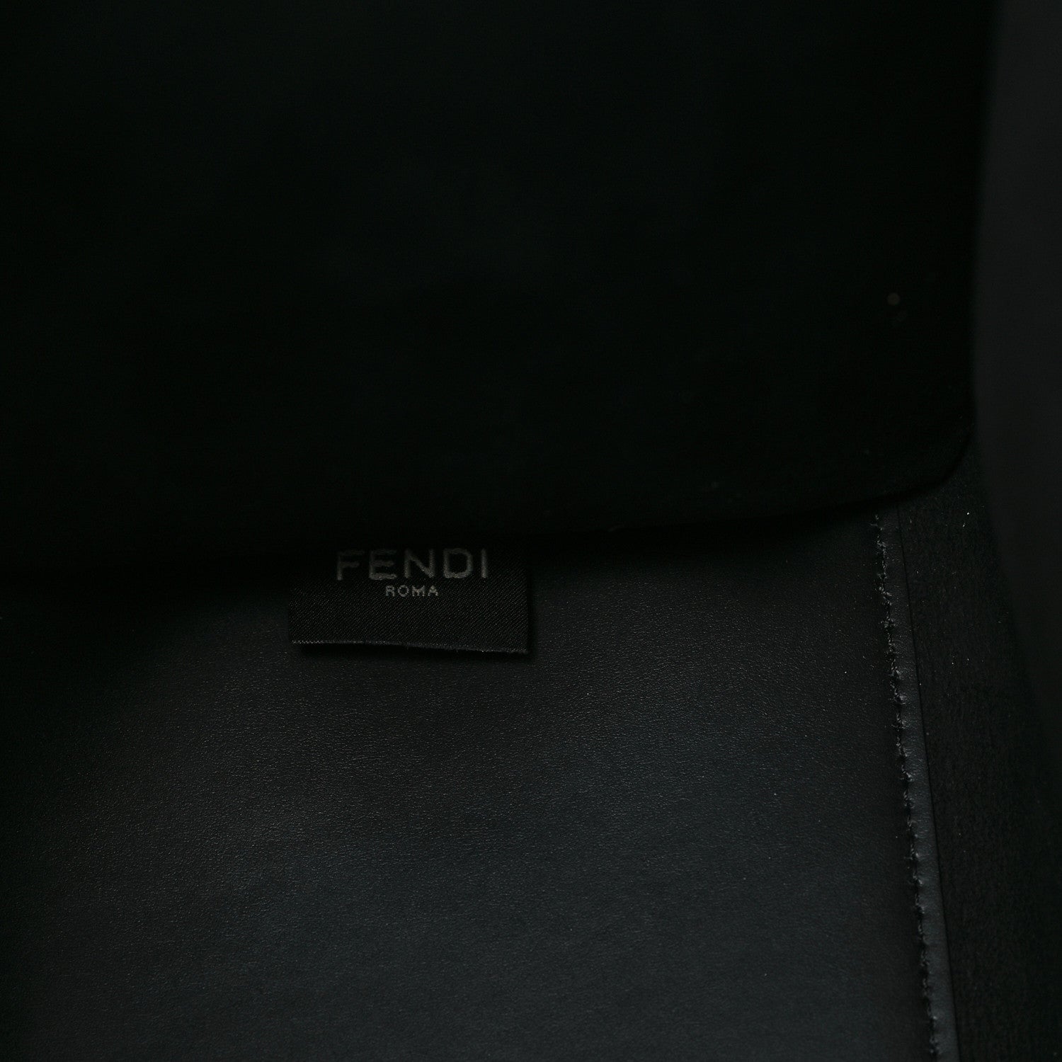Fendi X MARC JACOBS Vitello King Logo Print Medium Fendi Sunshine Shopper Tote Black White 7 of 10