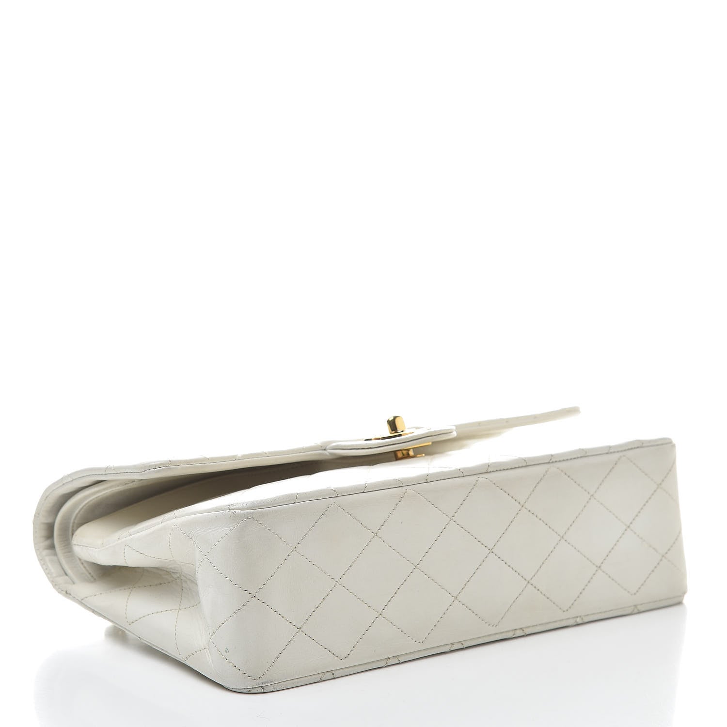 Chanel Lambskin Quilted Medium Double Flap White 4 of 21