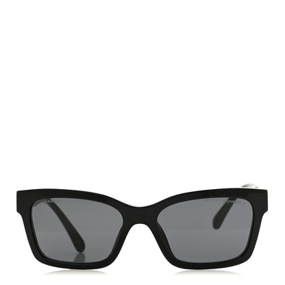 Chanel Acetate Square Sunglasses 5417 Black 2 of 7
