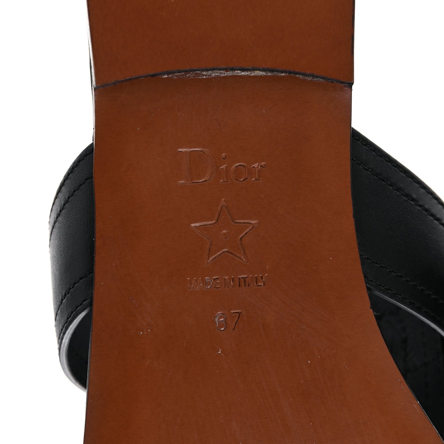 Calfskin 30 Montaigne Thong Sandals 37 Black