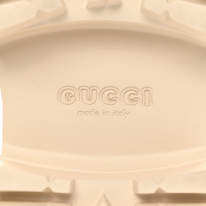 Gucci Rubber GG Monogram Perforated Elea Platform 55mm Lug Sole Sandals 39 Mystic White 6 of 18
