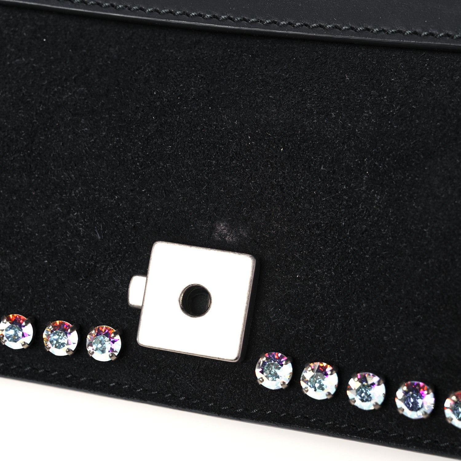 Gucci Suede Crystal Small Dionysus Shoulder Bag Black 13 of 15