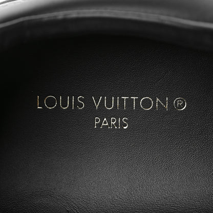 Louis Vuitton Grained Calfskin Embossed Monogram Mens Luxembourg Sneakers 10 Black 8 of 8