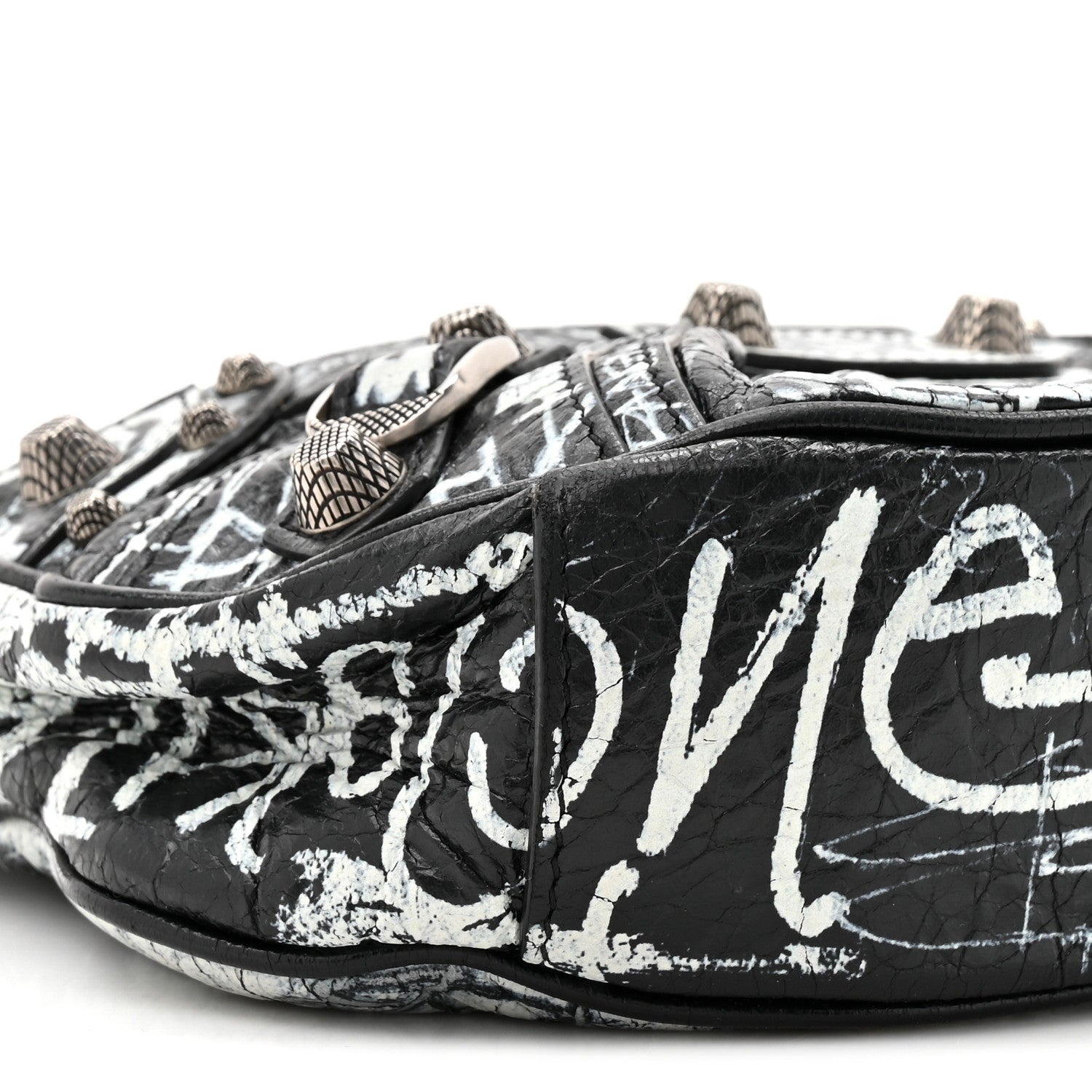 Balenciaga Agneau Arena Graffiti Le Cagole Shoulder Bag XS Black 11 of 11