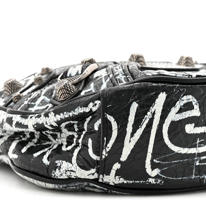 Balenciaga Agneau Arena Graffiti Le Cagole Shoulder Bag XS Black 11 of 11
