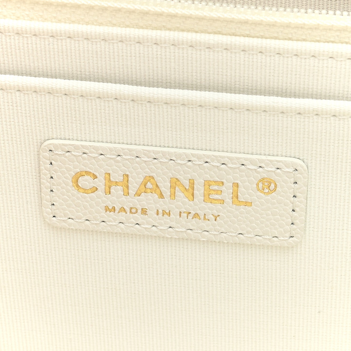 Caviar Quilted XXL Travel Flap Bag White