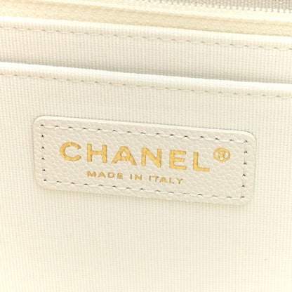Chanel Caviar Quilted XXL Travel Flap Bag White 6 of 9