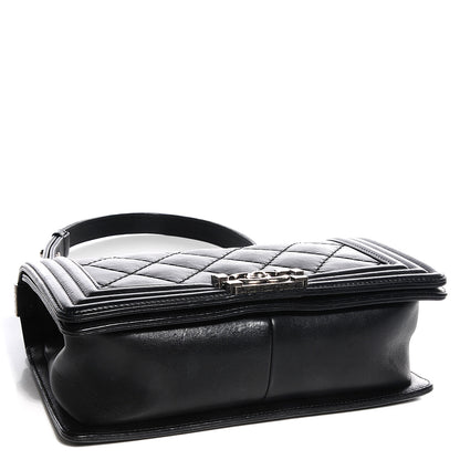 Chanel Calfskin Quilted Medium Boy Flap Black 4 of 9