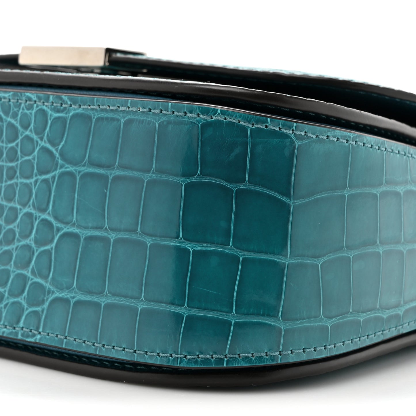 Shiny Alligator Vivienne NM Turquoise