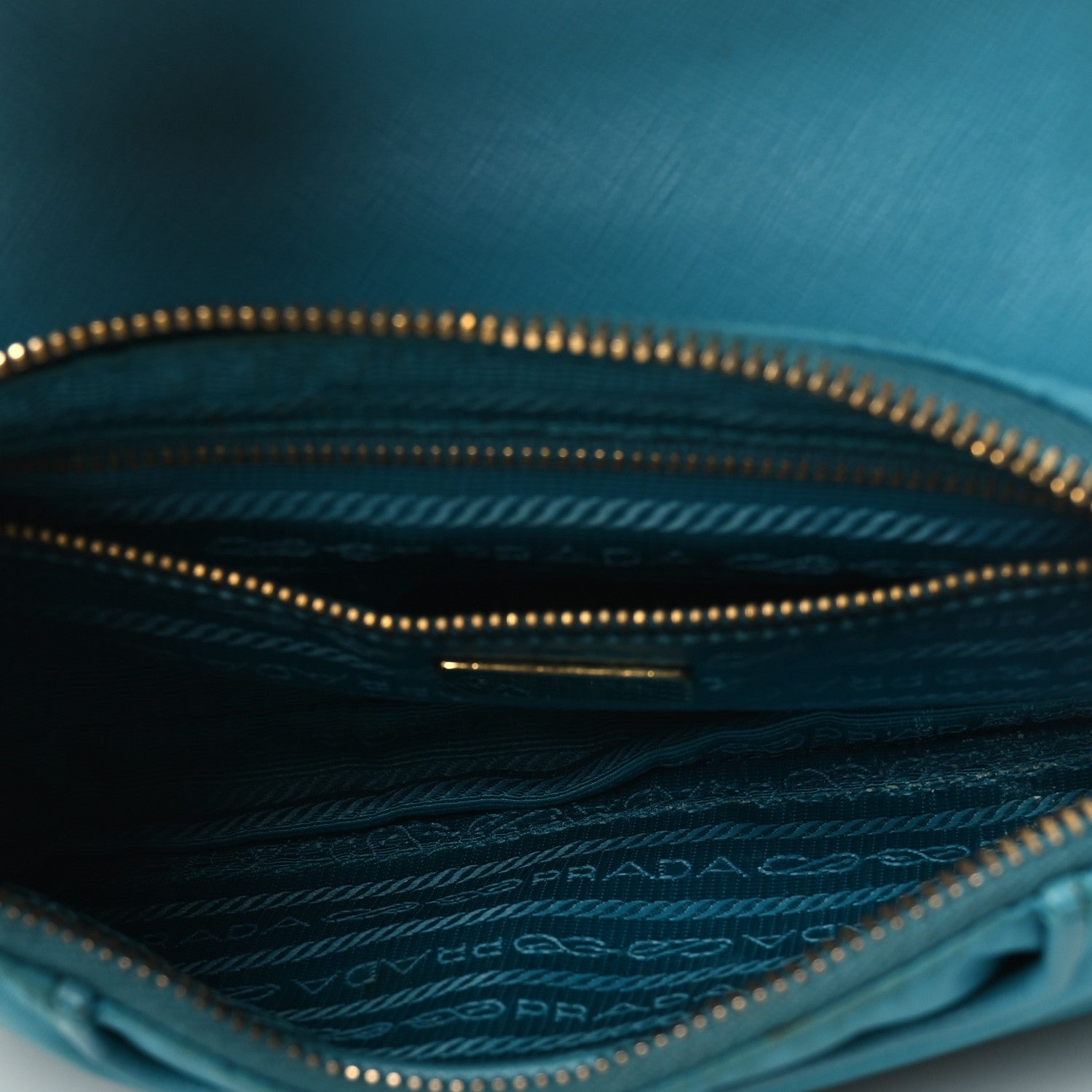 Prada Tessuto Nylon Saffiano Crossbody Bag Turchese 5 of 19