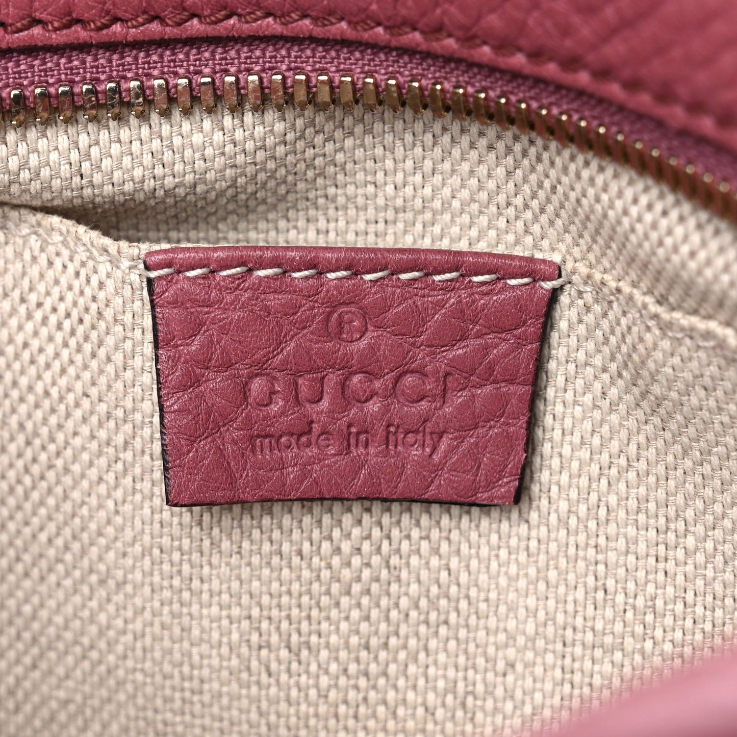 Pebbled Calfskin Small Soho Disco Bag Peonia Flower