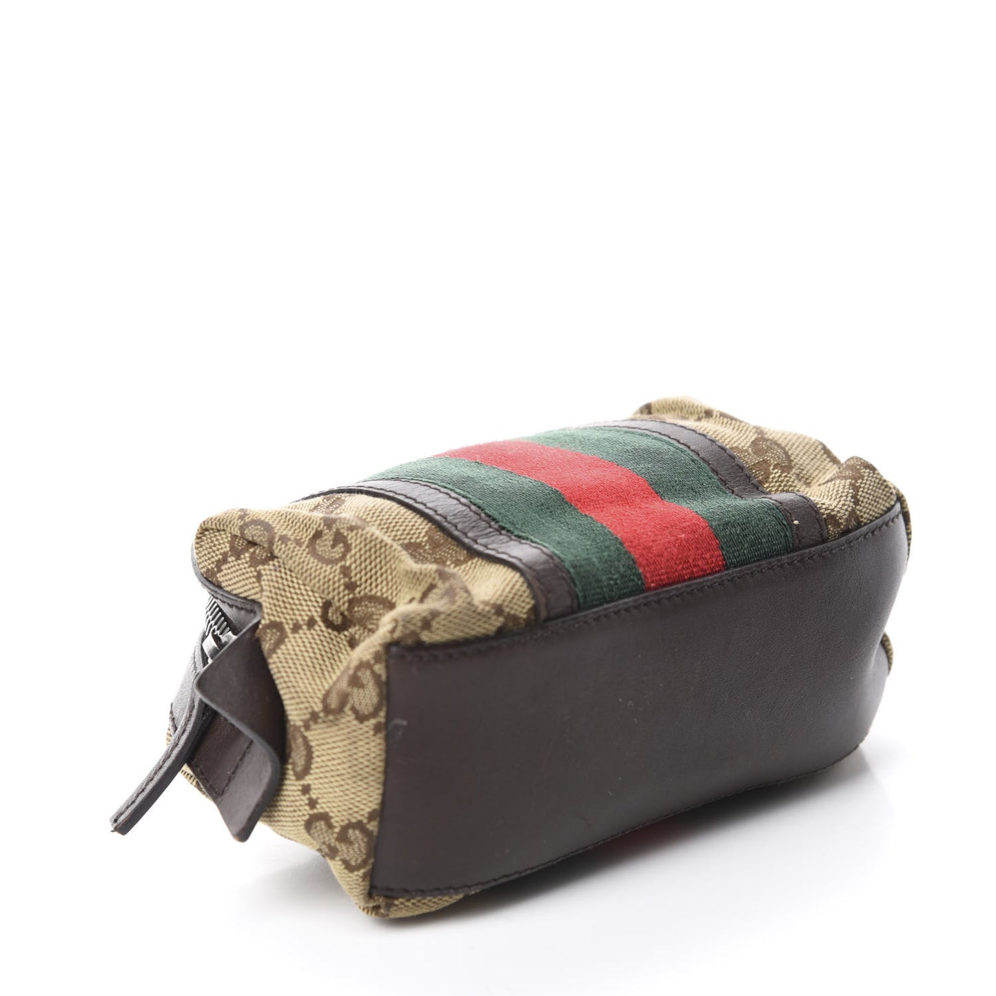 Monogram Web Small Cosmetic Case Dark Brown