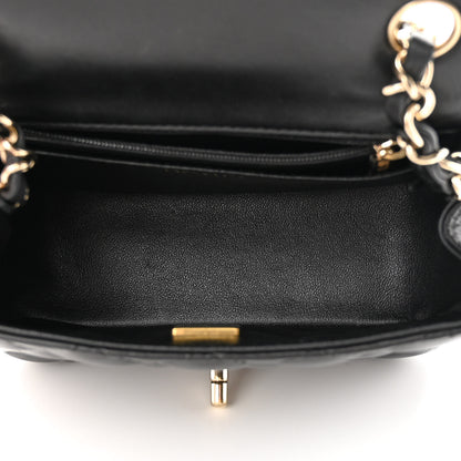 Chanel Lambskin Quilted Mini Square Flap Black 6 of 12