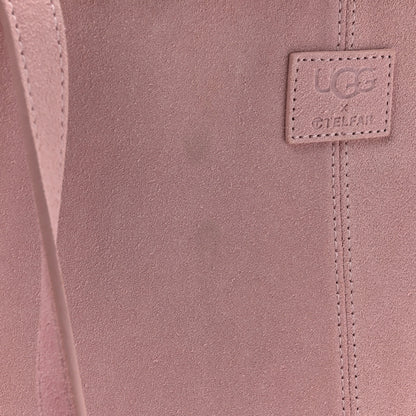 Telfar X UGG Suede Shearling Large Shopping Bag Pink 10 of 10