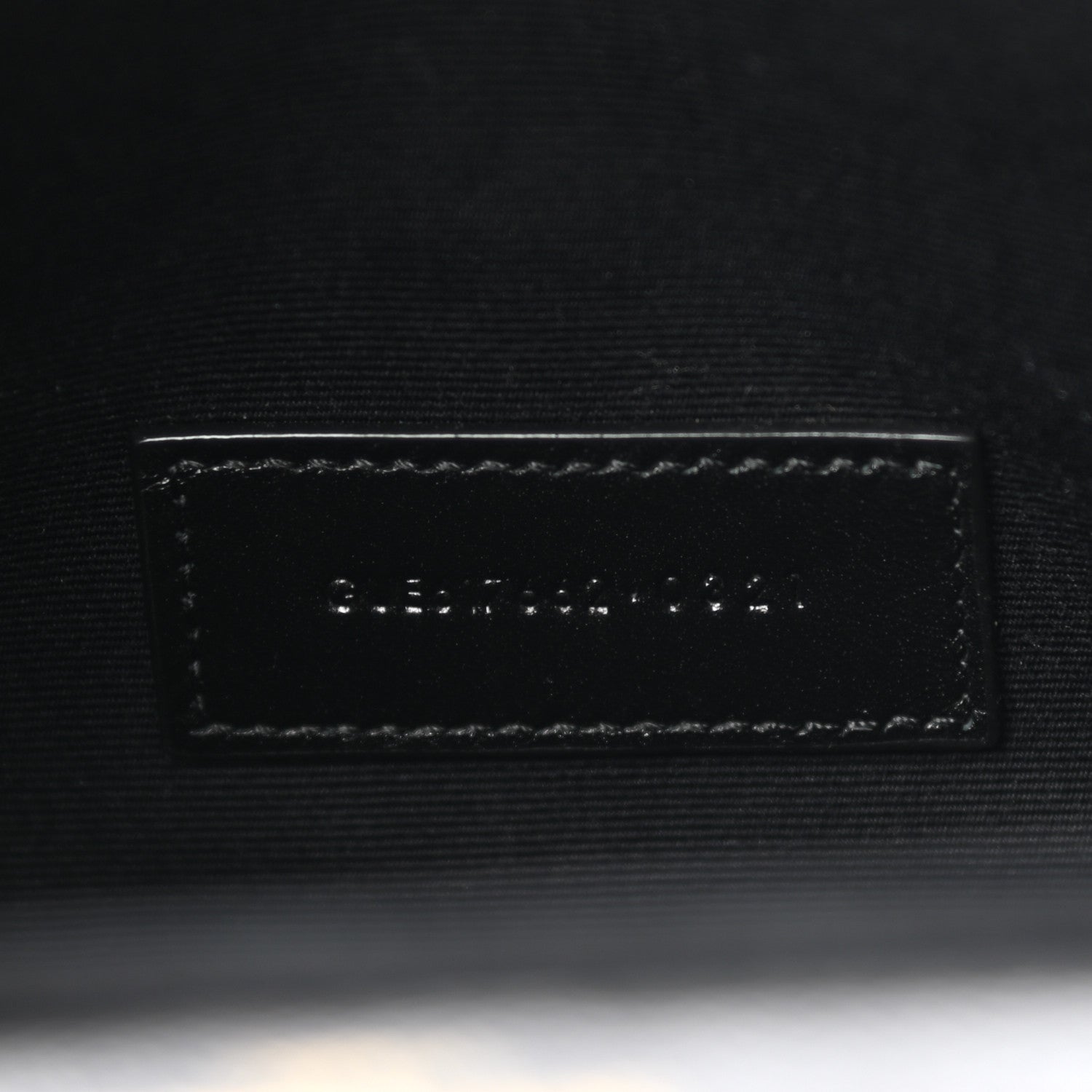 Saint Laurent Grain De Poudre Matelasse Chevron Monogram Envelope Clutch Black 8 of 8
