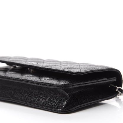 Chanel Caviar Quilted Wallet On Chain WOC Black 6 of 11
