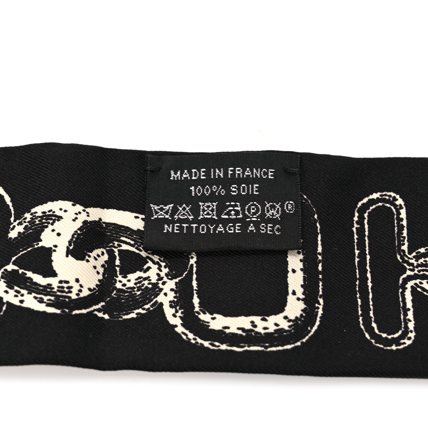 Hermes Silk Inventaire Poetique de Brides a Bloc Twilly Gris Creme Black 4 of 4