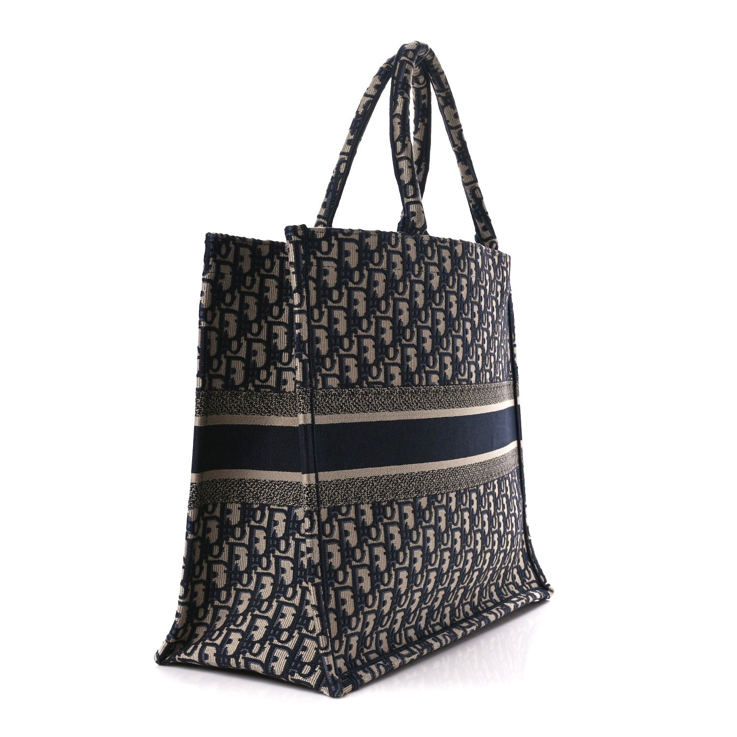 Christian Dior Oblique Large Book Tote Blue Multicolor 3 of 10