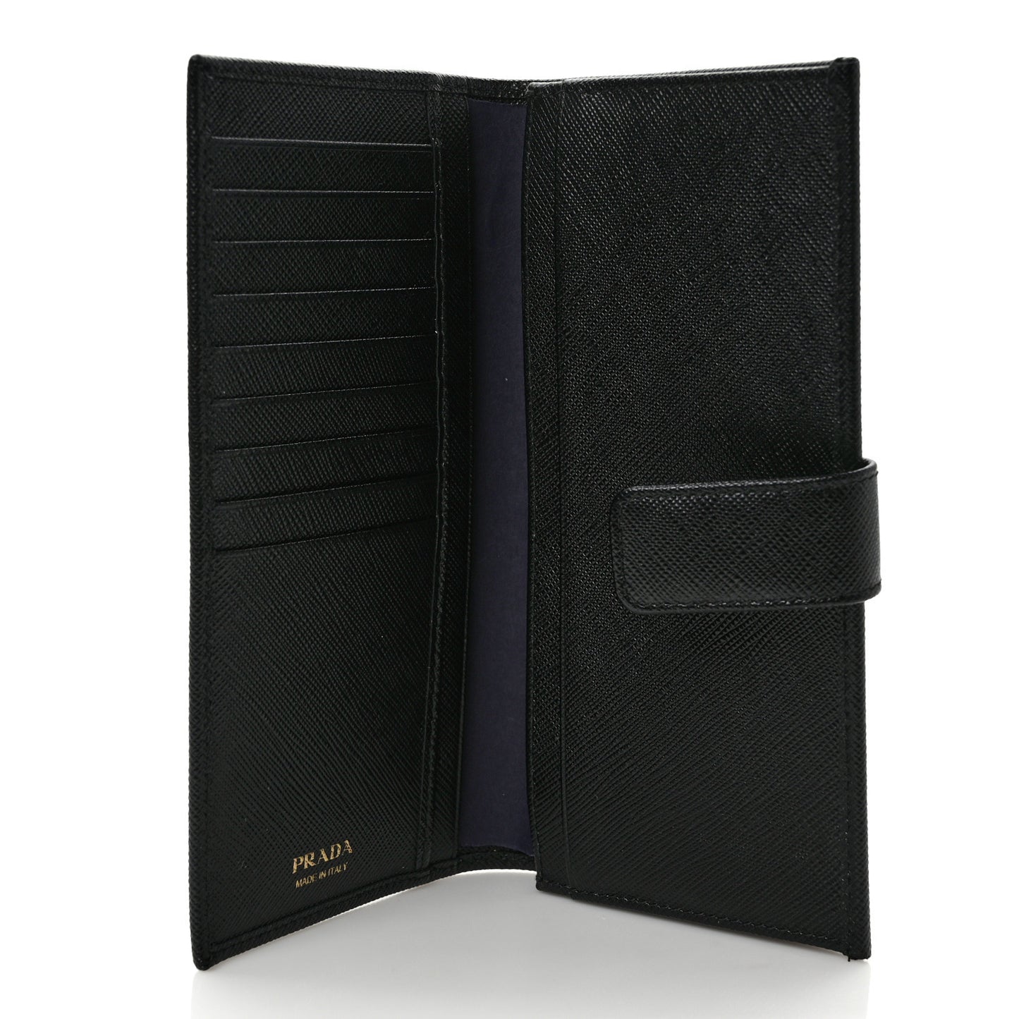 Saffiano Metal Large Wallet Black