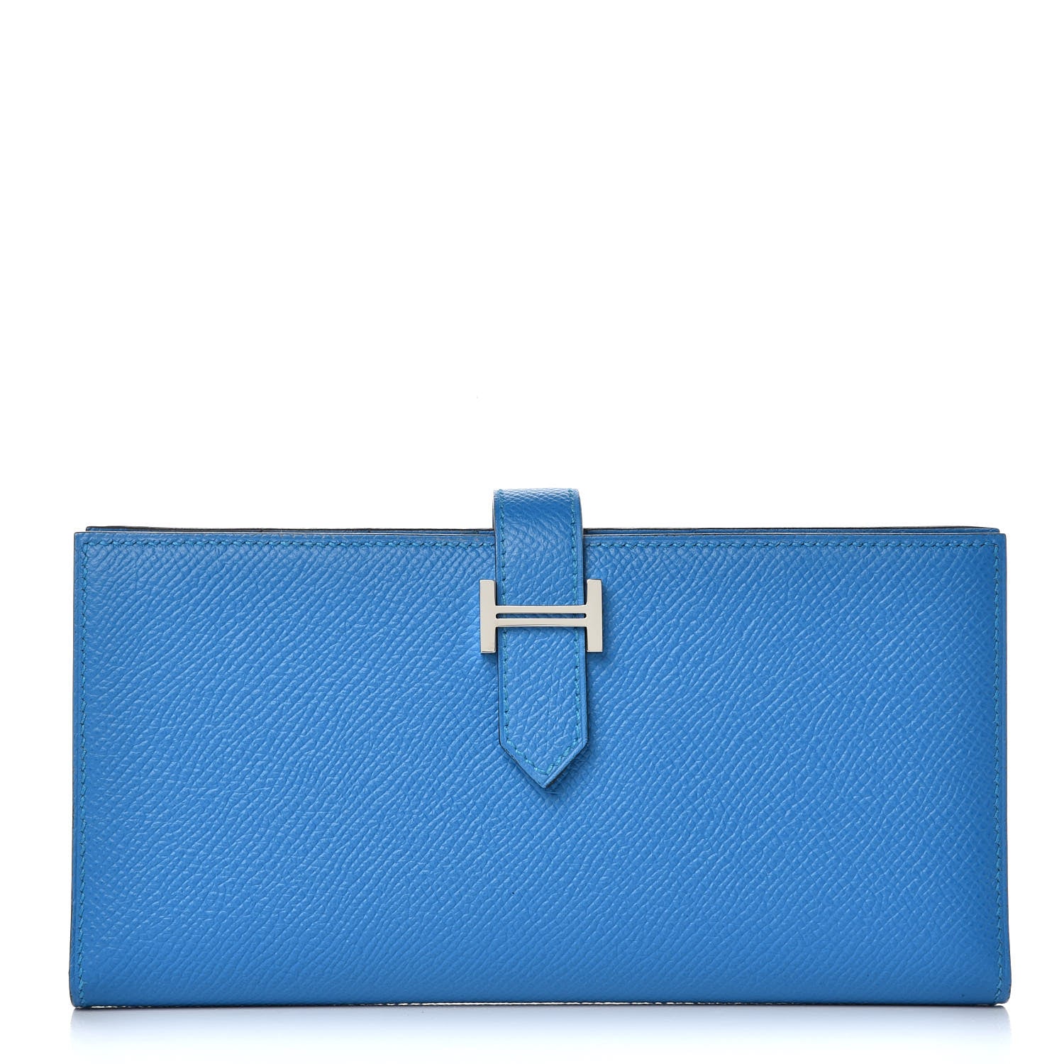 Hermes Epsom Bearn Gusset Wallet Bleu Zanzibar 1 of 8