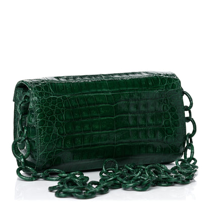 Nancy Gonzalez Crocodile Amour Clutch Green 2 of 16