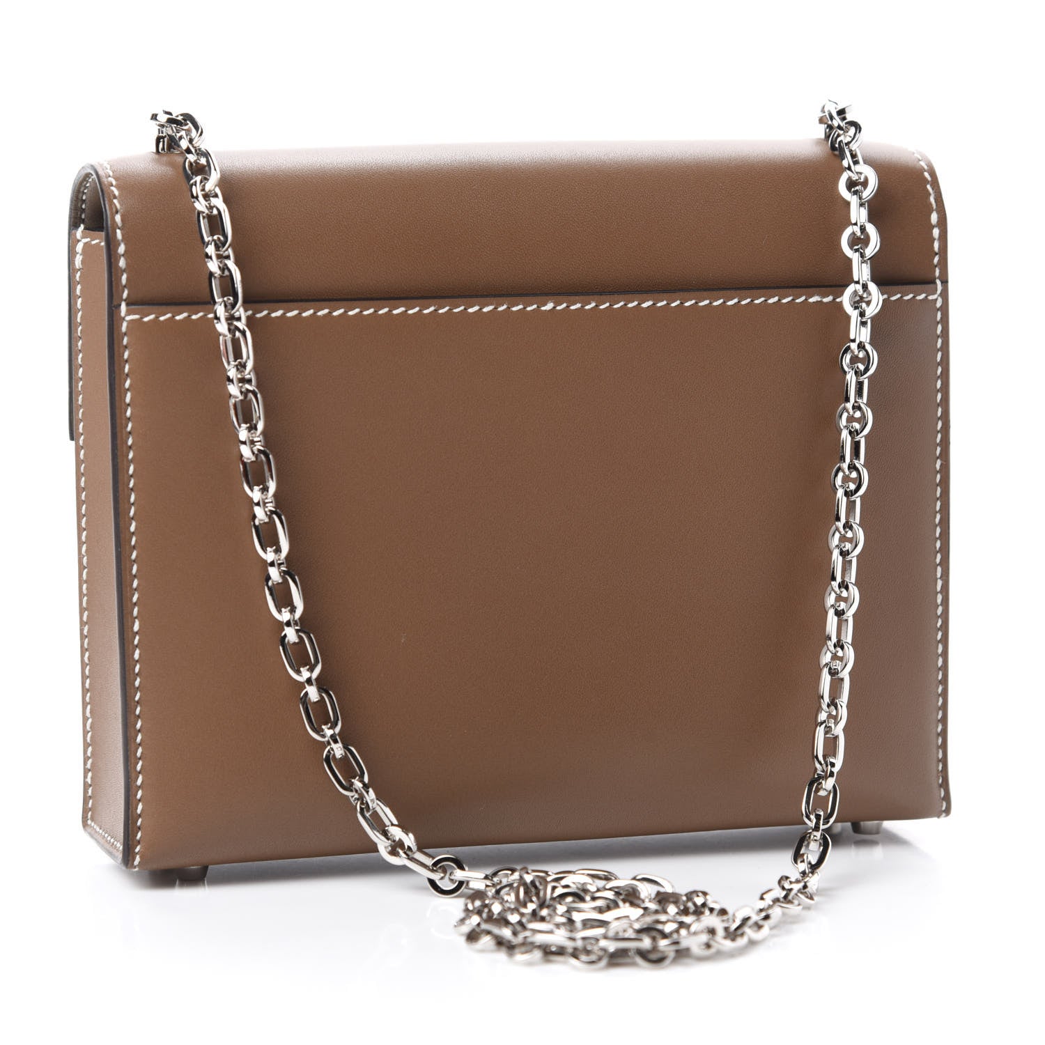 Hermes Tadelakt Mini Verrou Chaine Bag Etoupe 3 of 11