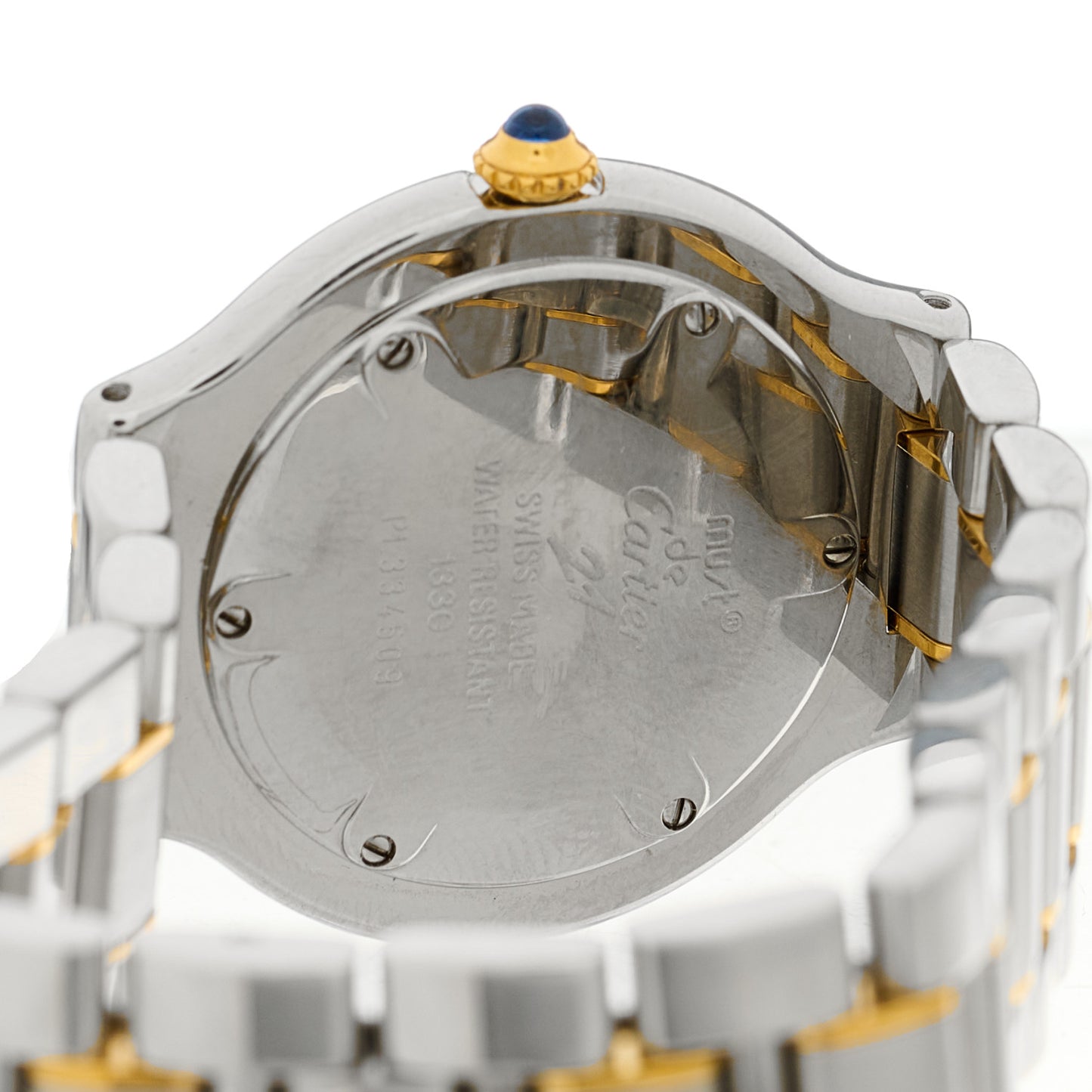 Stainless Steel 18K Yellow Gold 31mm Must De 21 Quartz Watch