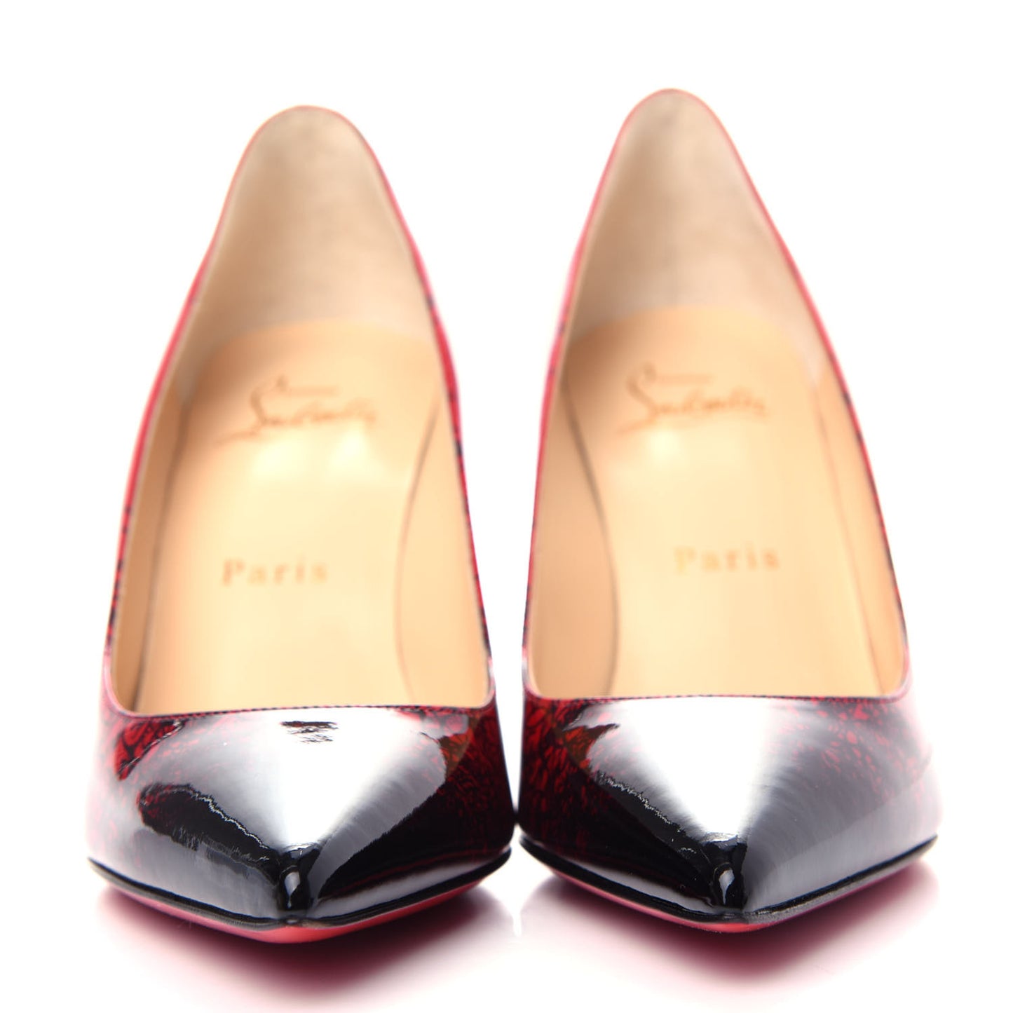 Patent Logo Degrade Decollete 554 85 Pumps 35.5 Black Loubi