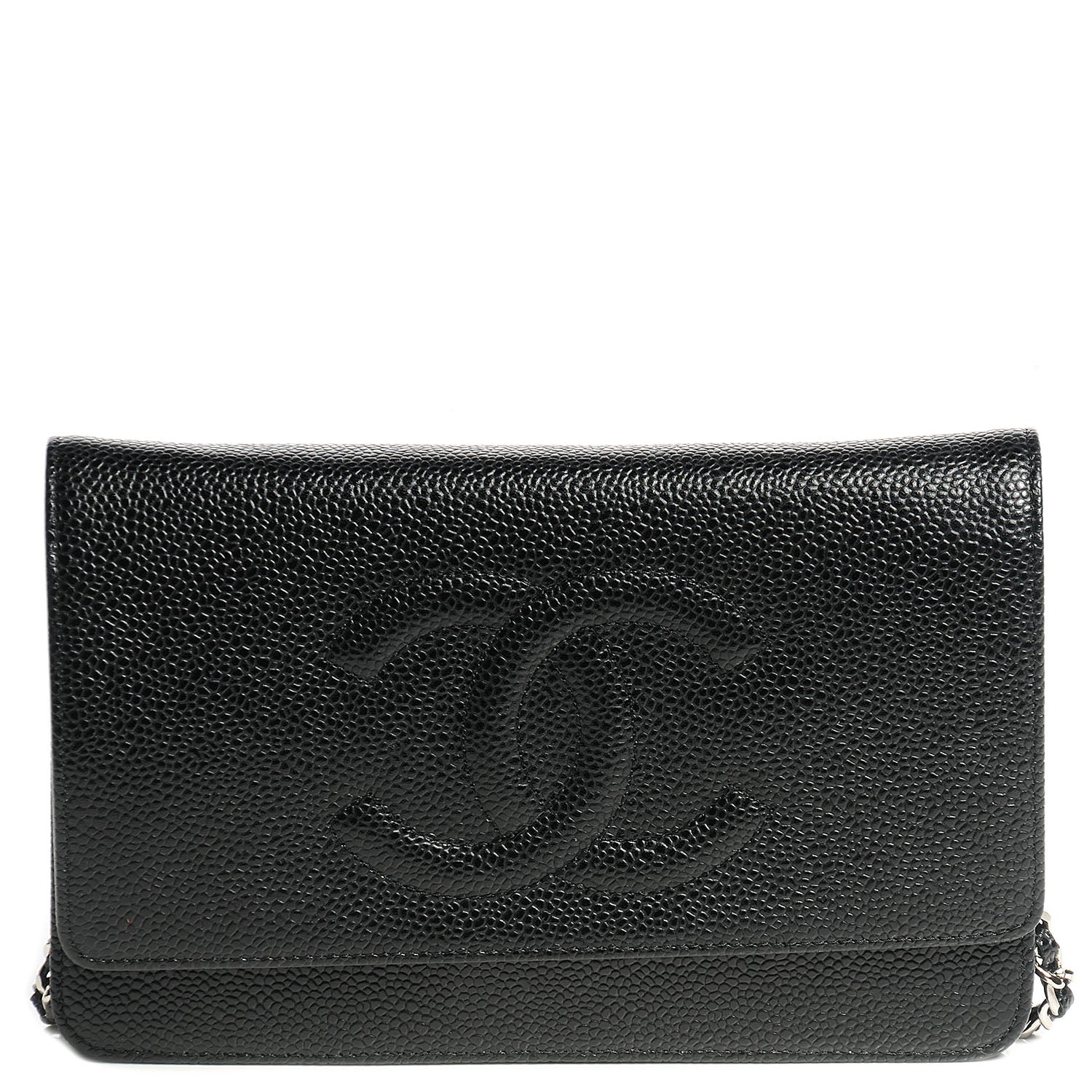 Chanel Caviar Timeless CC Wallet on Chain WOC Black 1 of 9