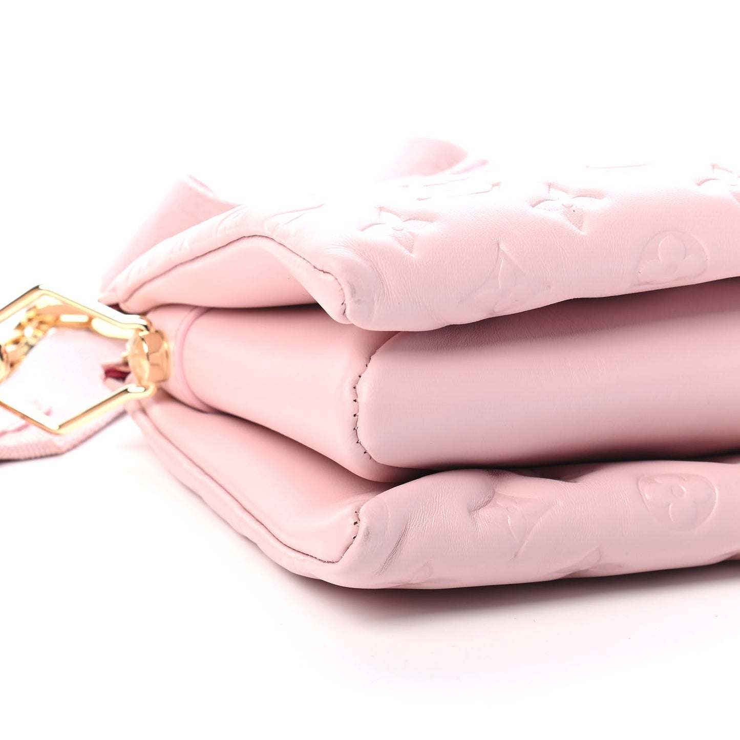 Lambskin Embossed Monogram Coussin PM Rose