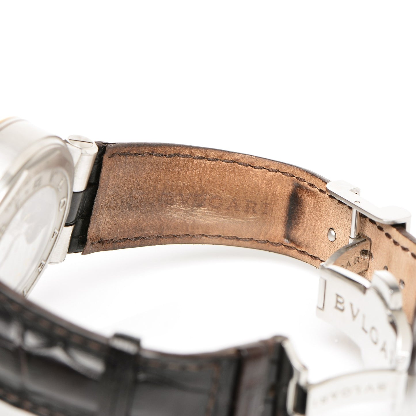 Stainless Steel 18K Rose Gold Alligator 42mm Diagono Calibre 303 Chronograph Automatic Watch