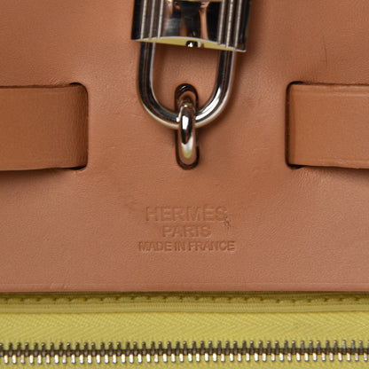 Hermes Toile Vache Hunter Herbag Zip 39 MM Soufre 5 of 8