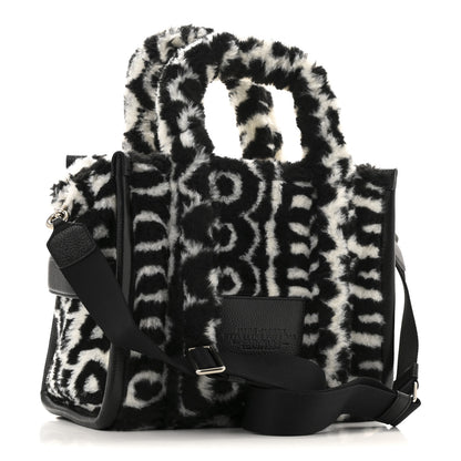 Marc Jacobs Polyester Cotton Oversized Monogram Medium Traveler Tote Bag Black Ivory 3 of 10