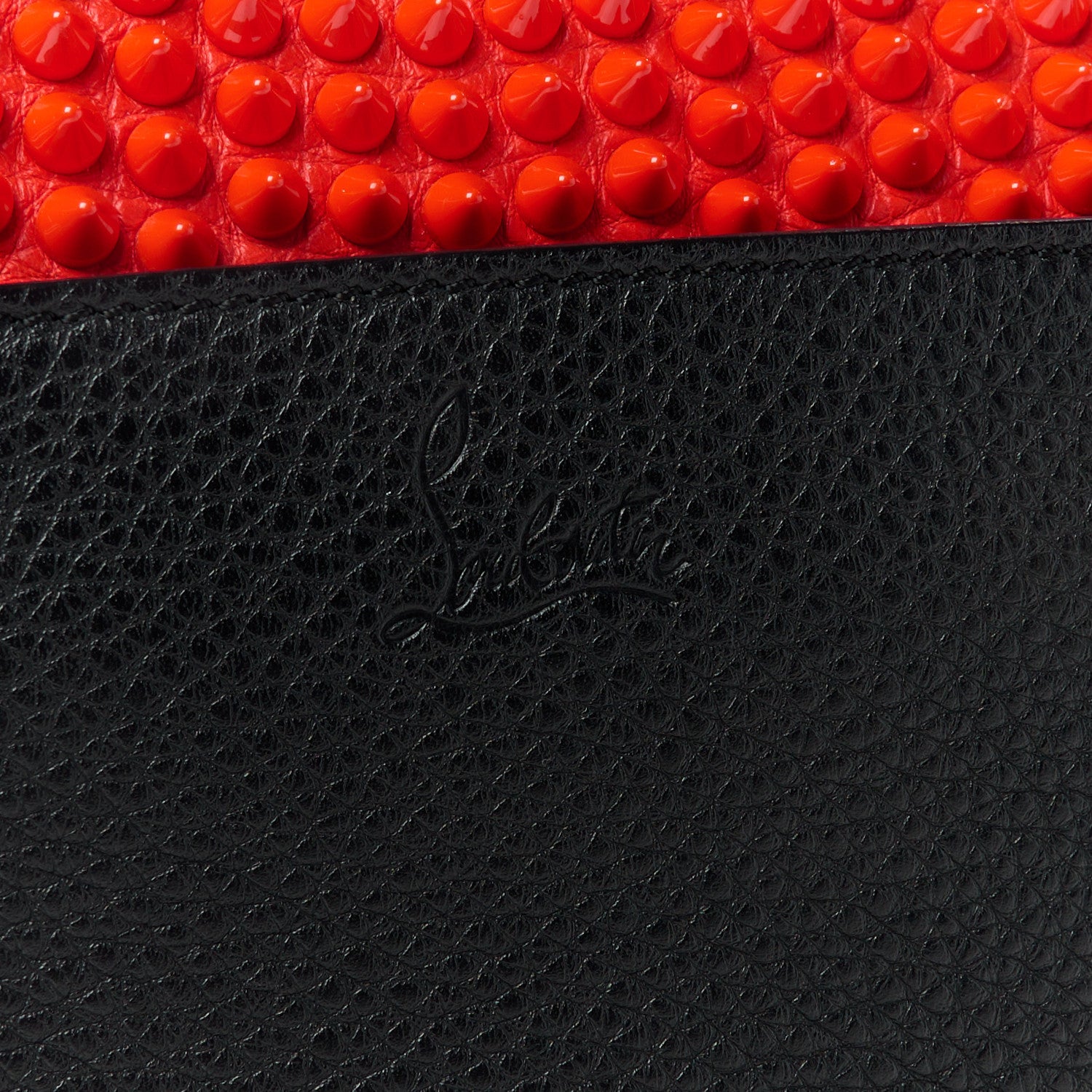 Christian Louboutin Calfskin Spikes Panettone Messenger Black Multicolor 8 of 12