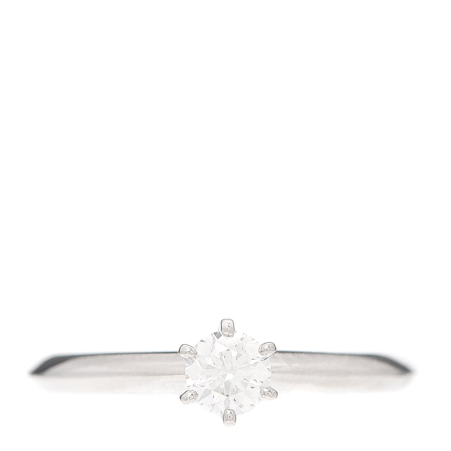 Platinum Diamond .25ct Solitaire Engagement Ring 50 5.25