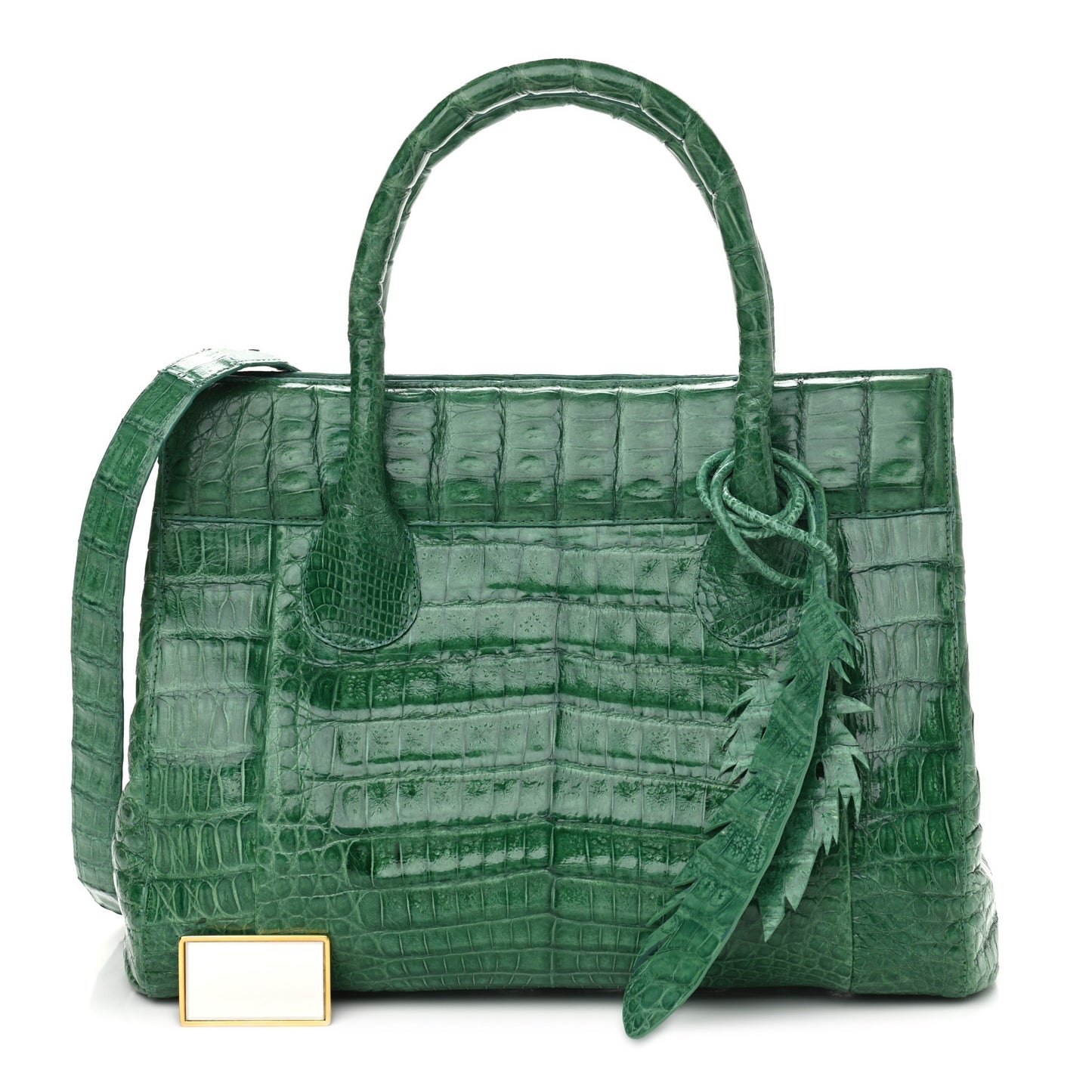 Crocodile Leaf Tote Green