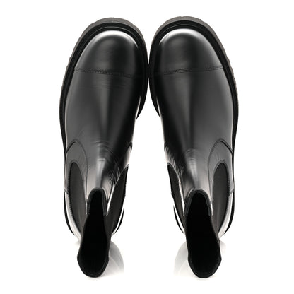 Chanel Calfskin Cap Toe CC Short Boots 39.5 Black 2 of 9