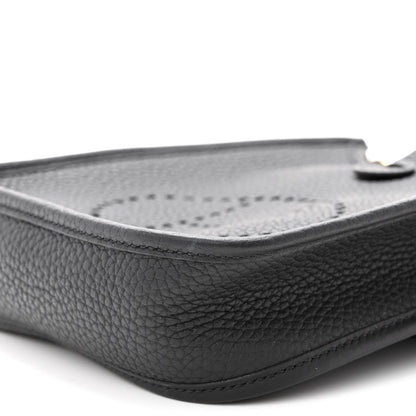 Hermes Taurillon Clemence Evelyne TPM Black 10 of 10