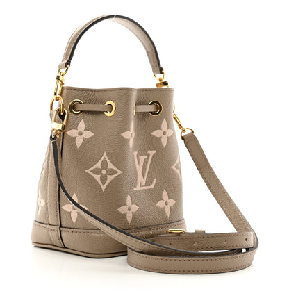 Louis Vuitton Empreinte Monogram Giant Nano Noe Tourterelle Creme 3 of 9