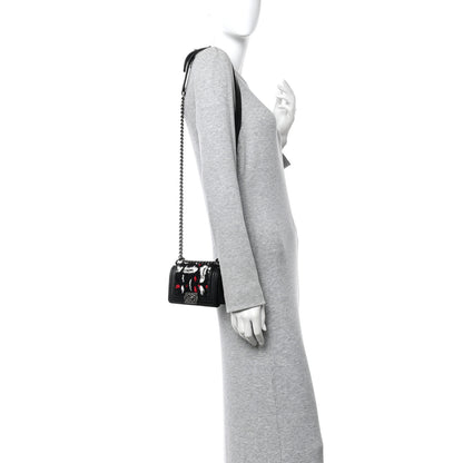 Chanel Lambskin Tweed Logo Embroidered Mini Boy Flap White Red Black 2 of 12