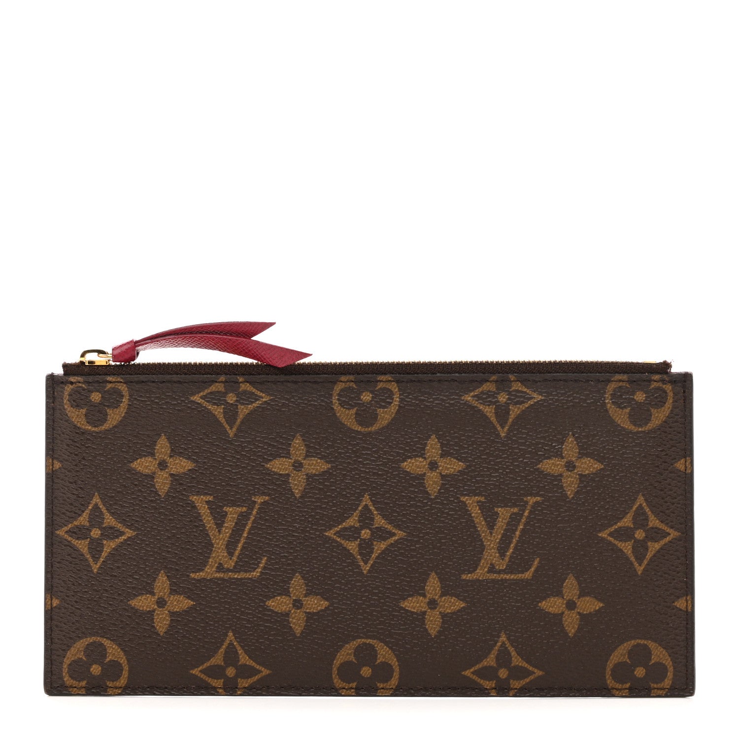 Louis Vuitton Monogram Felicie Chain Wallet Zippered Insert Fuchsia 1 of 10