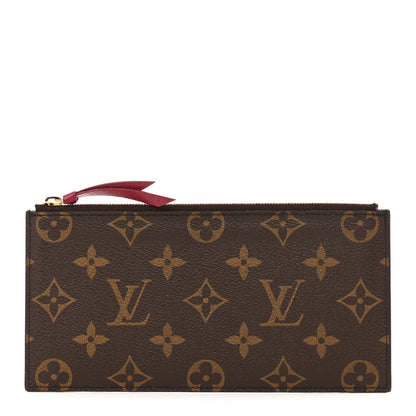 Louis Vuitton Monogram Felicie Chain Wallet Zippered Insert Fuchsia 1 of 10