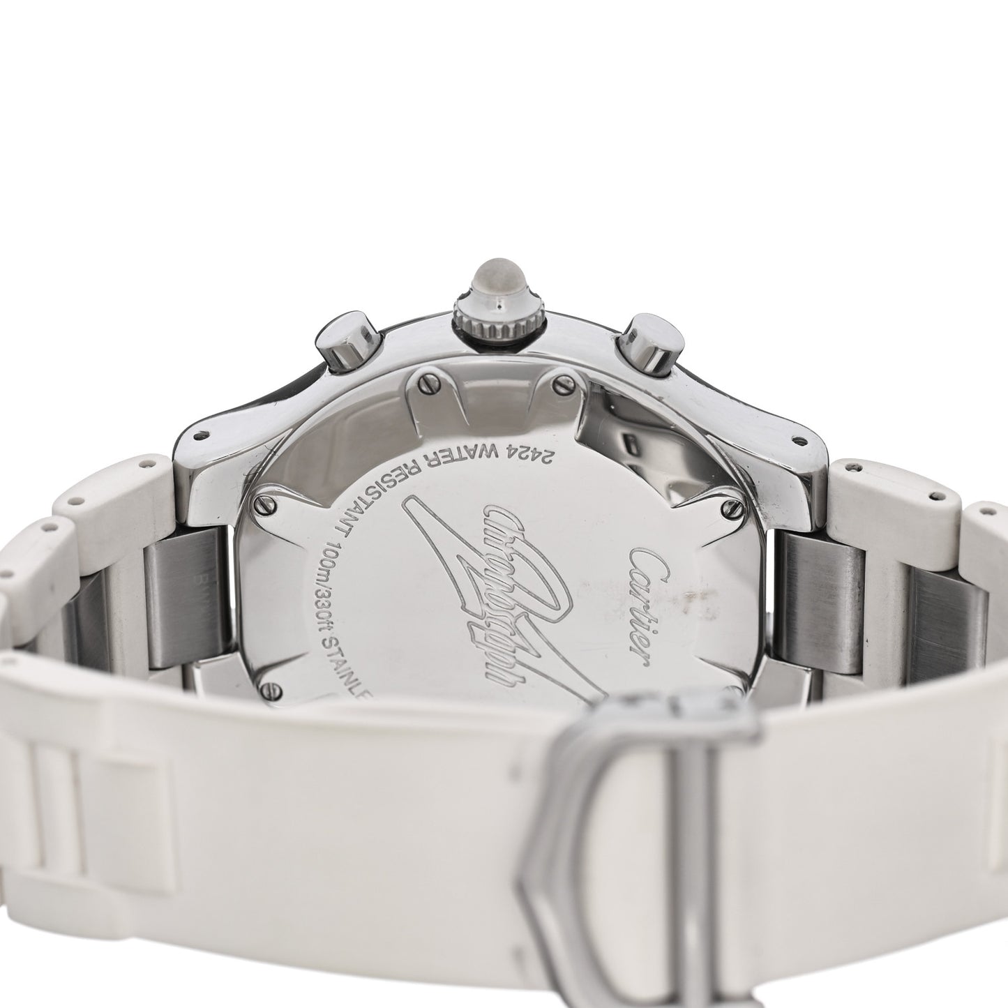 Stainless Steel Rubber 38mm Must 21 Chronoscaph Quartz Watch