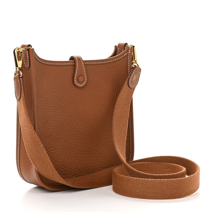 Hermes Taurillon Clemence Evelyne TPM Gold 3 of 11